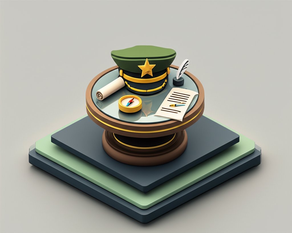 A group of military commanders stand together, exuding authority and integrity in their uniforms.