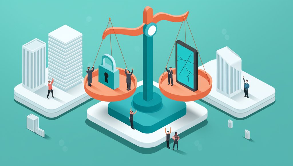 Security vs. Privacy: Balancing digital protection and personal data concerns, pros and cons.
