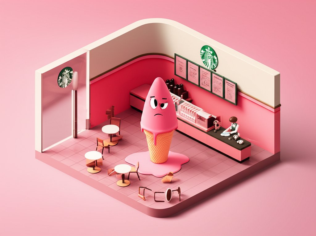 Discontinued Starbucks strawberry cones: A sweet memory, no longer available.