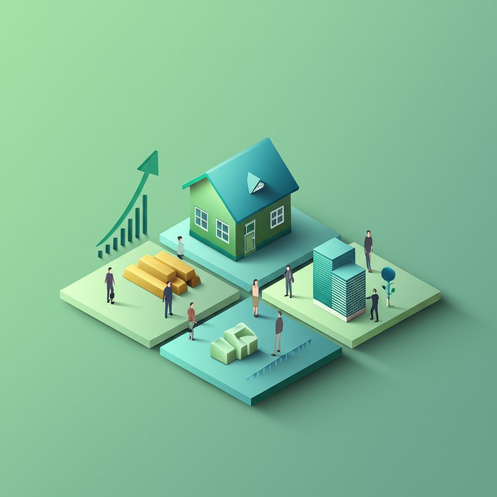 Diversified portfolio: Strategic real estate investments for long-term growth and financial security.