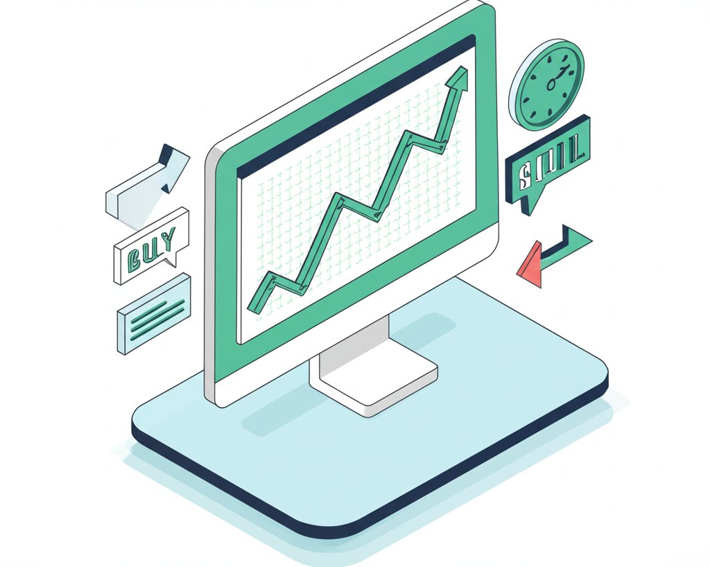 Chart showcasing swing trading strategies with price fluctuations and technical indicators.