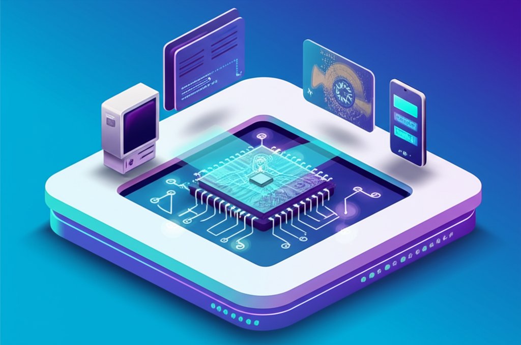 A digital cityscape with interconnected networks symbolizes the rapid evolution of technology.