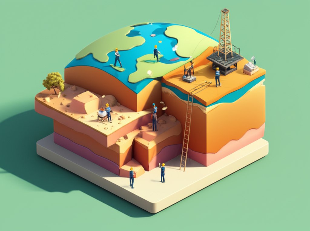 GSI pioneers: Early seismic exploration equipment and geophysicists at work.