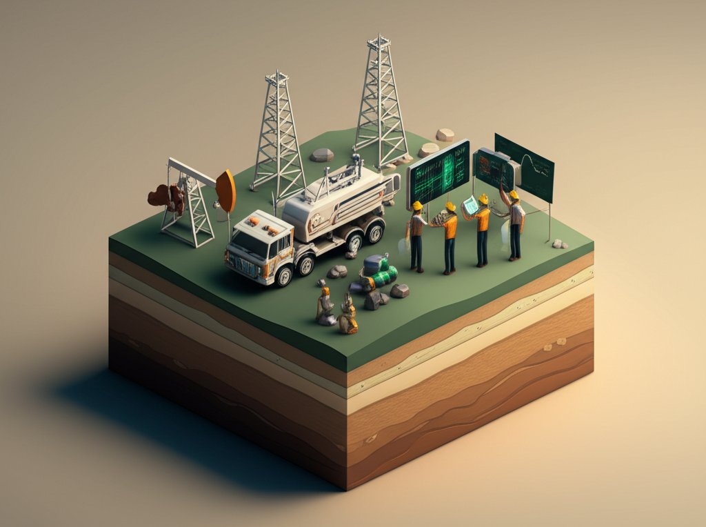 GSI pioneers seismic oil exploration. Geophysical revolution image.
