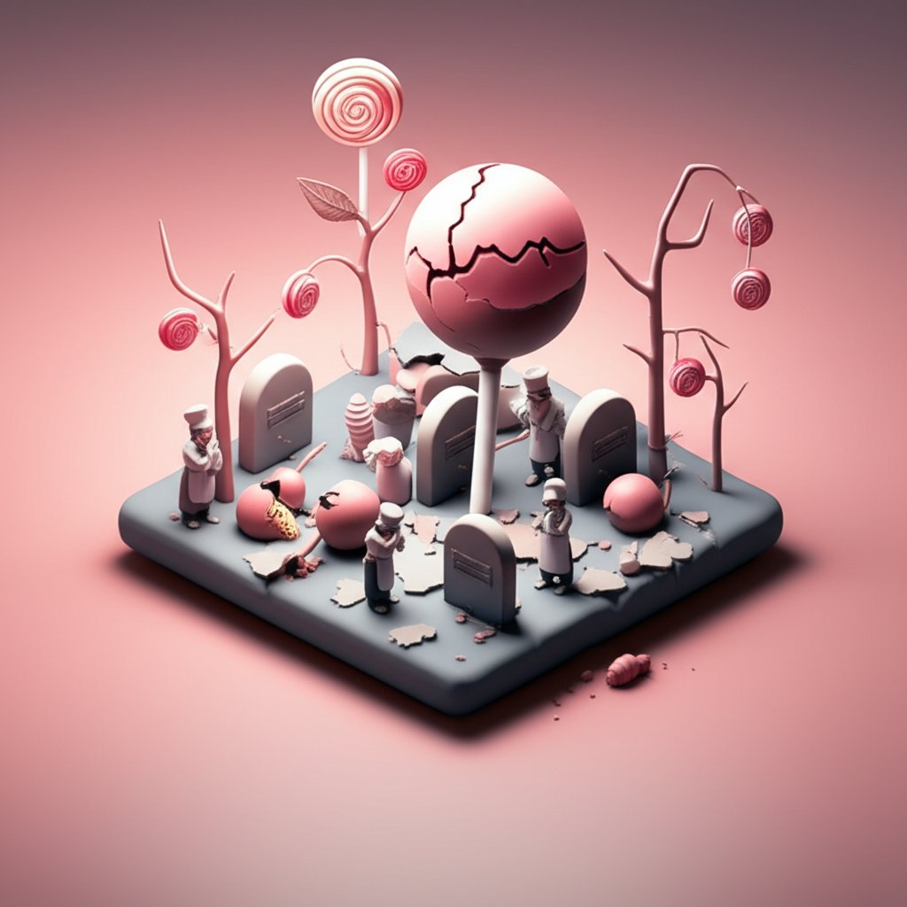 Cake pops in a graveyard: Failed trend, The Great Cake Pop Graveyard article.