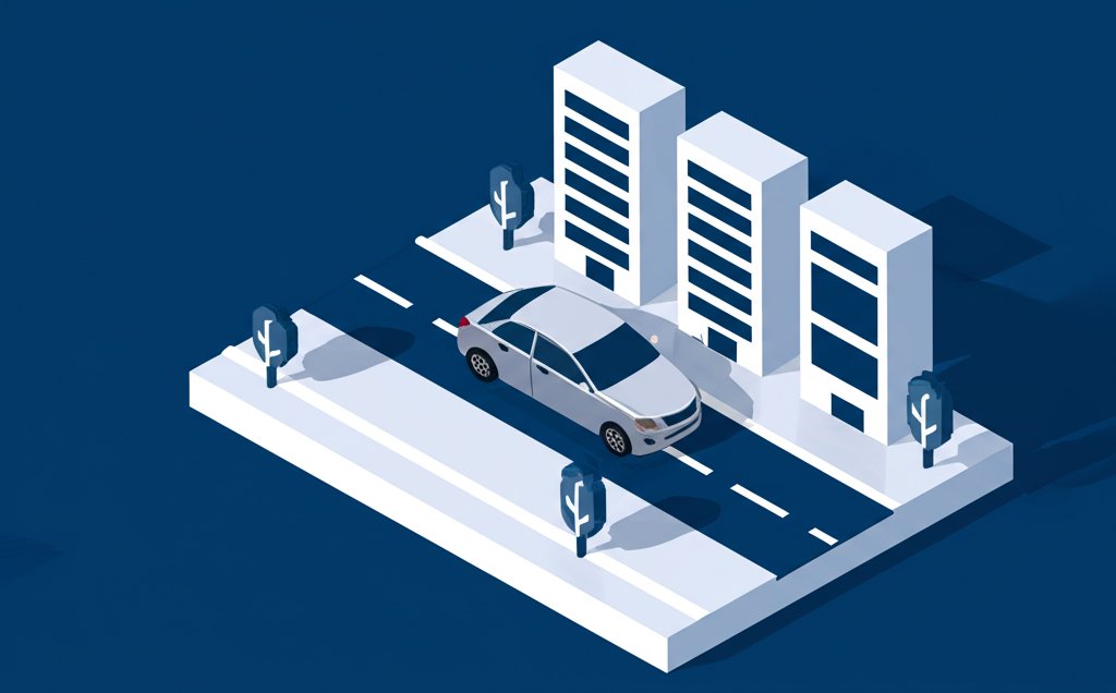 Silver Toyota Corolla parked on a street with trees in the background.