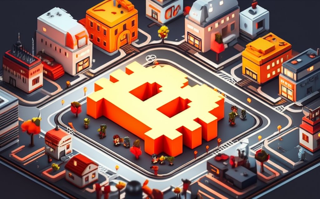 Bitcoin logo on a laptop screen, highlighting research and discovery about the cryptocurrency.