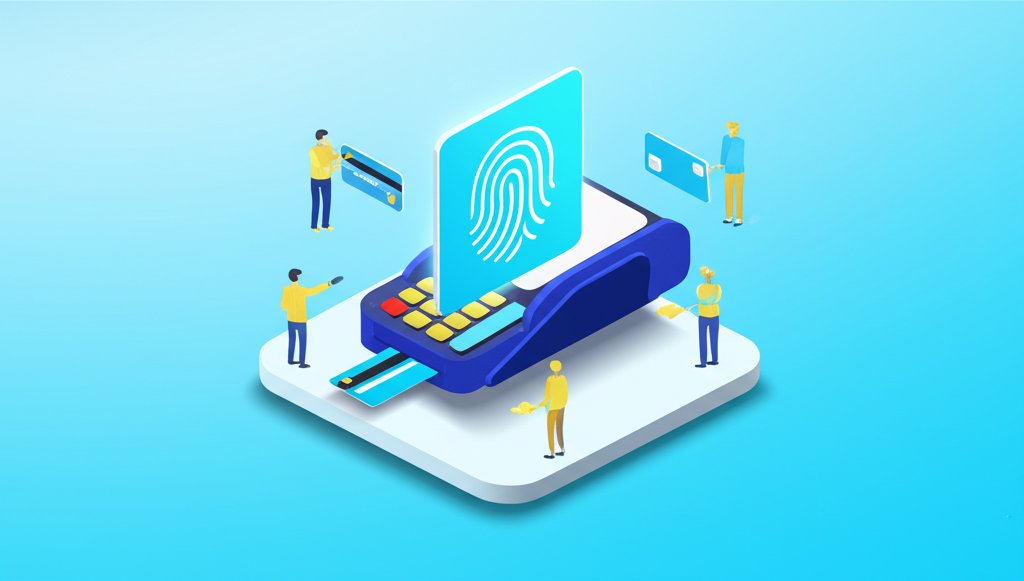 Fingerprint payment card: Secure, biometric authentication for easy and safe transactions.