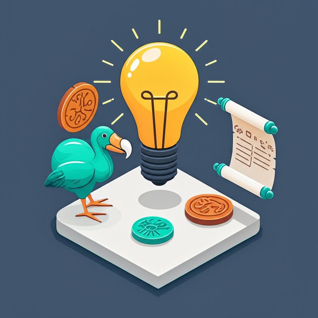 A collection of quirky and unusual trivia facts displayed in a visually engaging way.