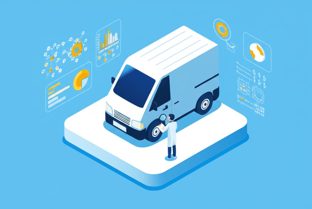 Informative graphic about vans, outlining key facts and statistics related to the vehicle type.