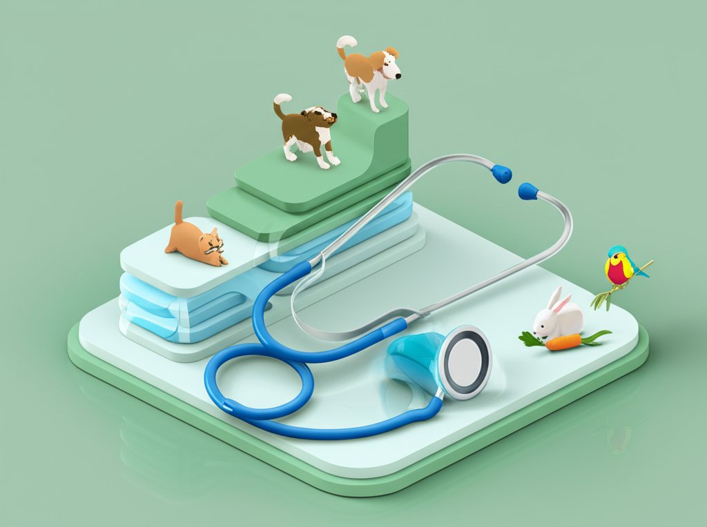 Fun facts graphic with paw prints highlighting veterinary trivia.