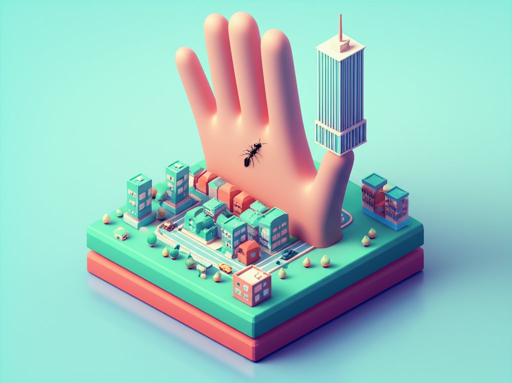 Visualizing scale: Everyday objects for grasping vast differences in size, comparison.