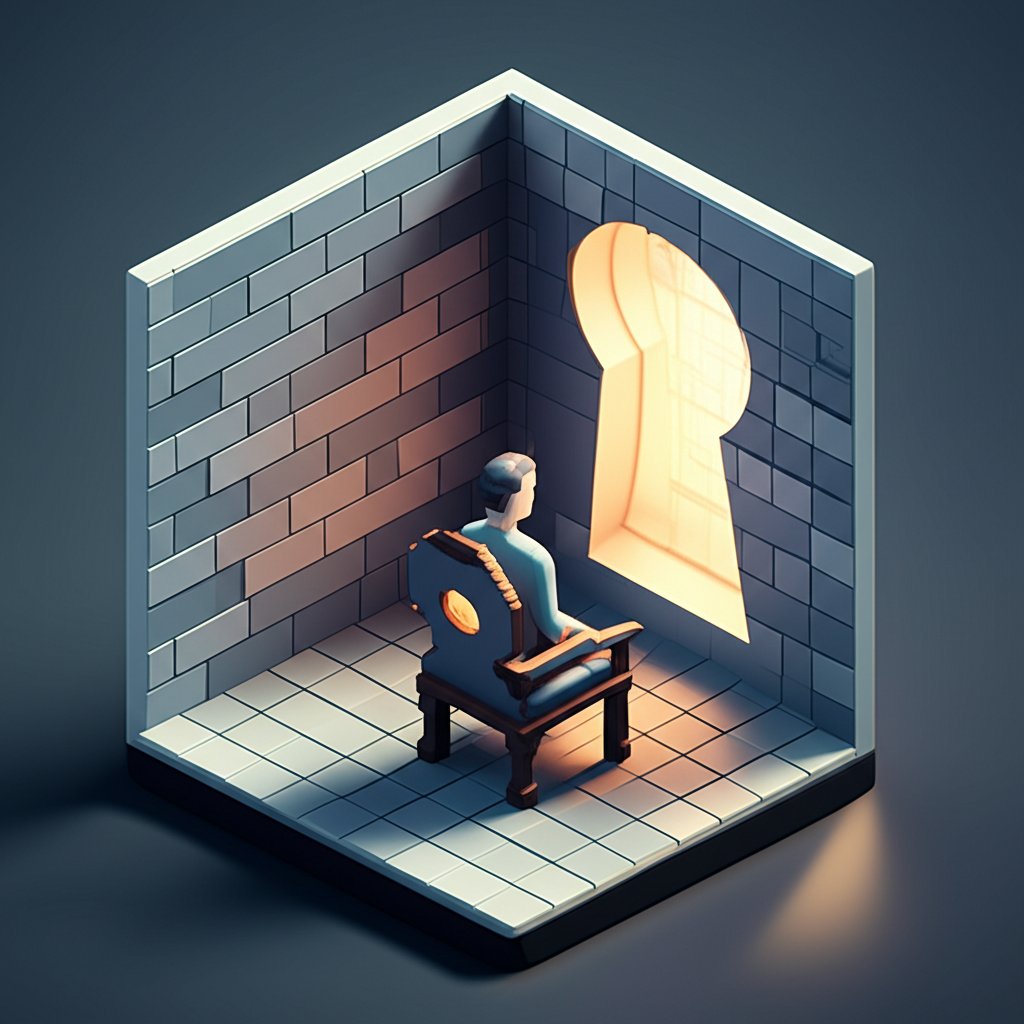 An ornate voyeuse chair sits near a window, hinting at secrets and hidden observations.