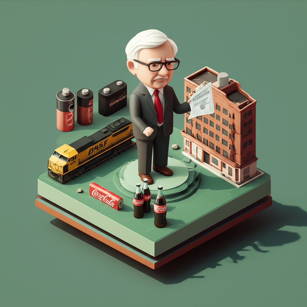 Warren Buffett's Berkshire Hathaway logo, showcasing diverse owned company brands.