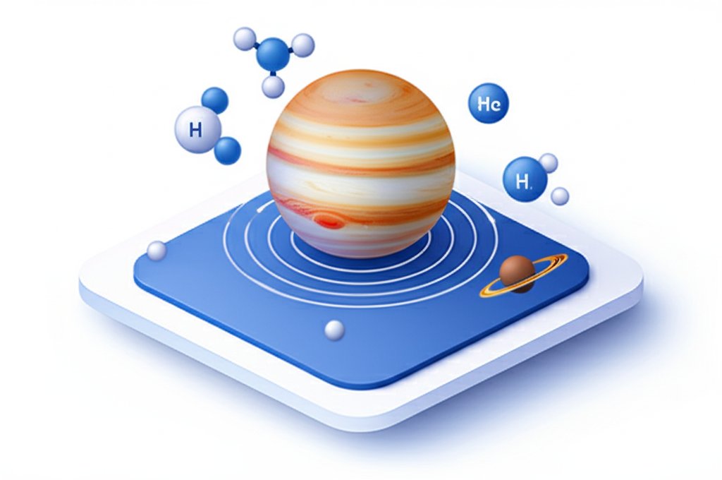 Jupiter: Gas giant planet, not a star, explained with size and composition.