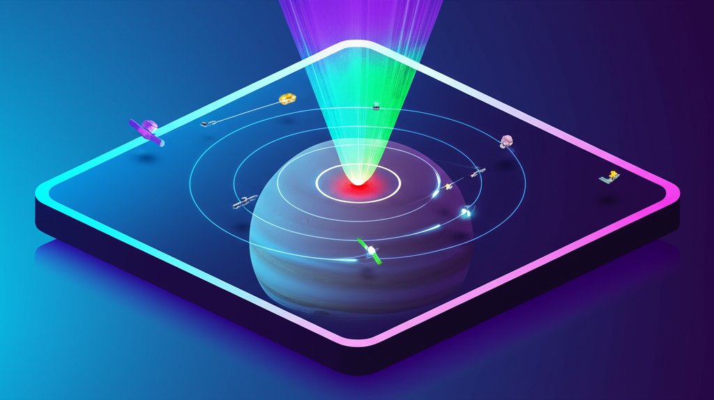 Jupiter's vibrant aurorae: A stunning, colorful display powered by intense magnetic fields.