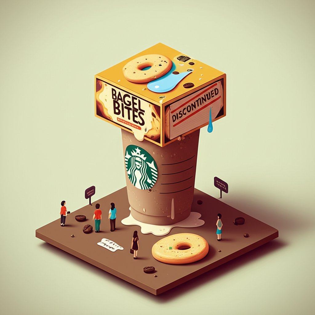 Starbucks Bagel Bites Discontinued: A breakfast menu casualty.