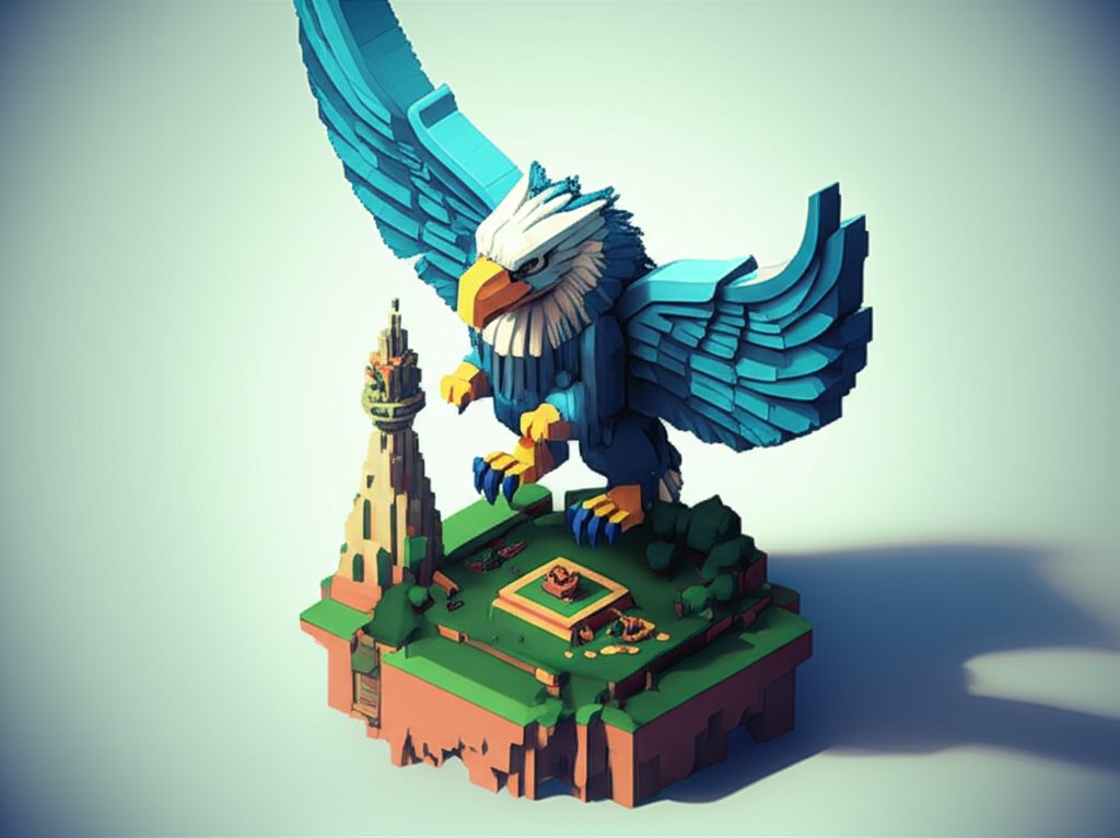 A majestic griffin soars through the vibrant, fantastical landscapes of World of Warcraft.