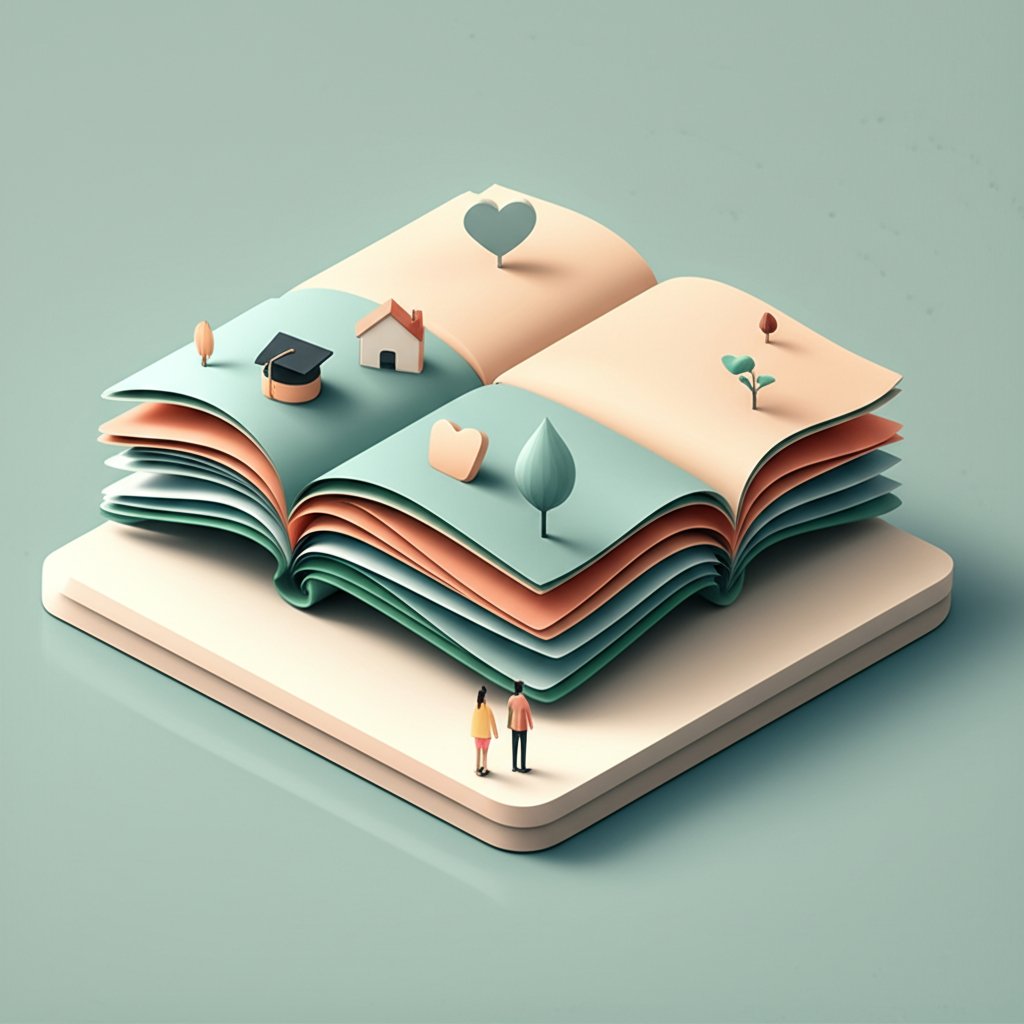 Visualizing the deep, complex layers of a personal life story.