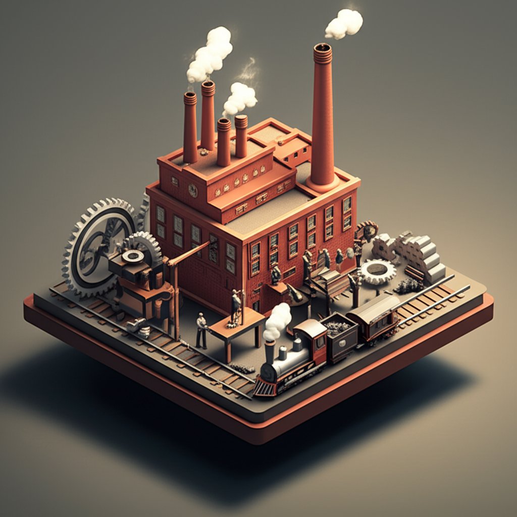Assembling the Industrial Revolution: gears, factories, and steam power for a case study.
