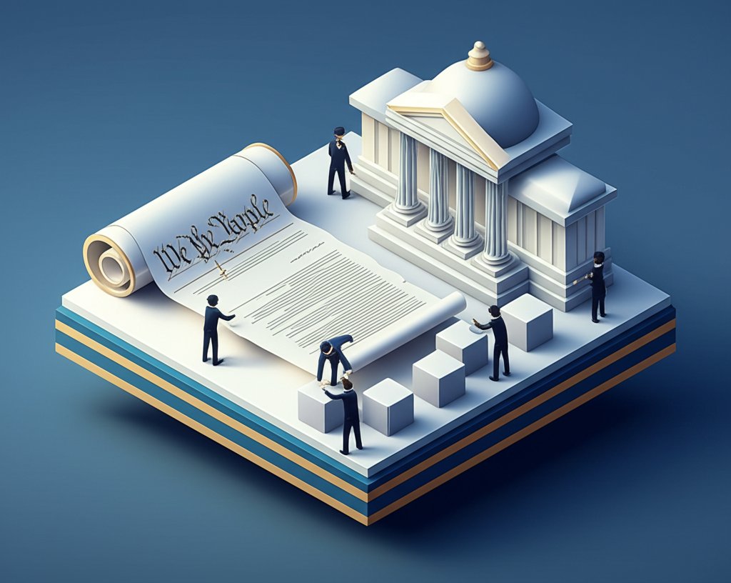US Constitution: Blueprint for government, foundational starting point.