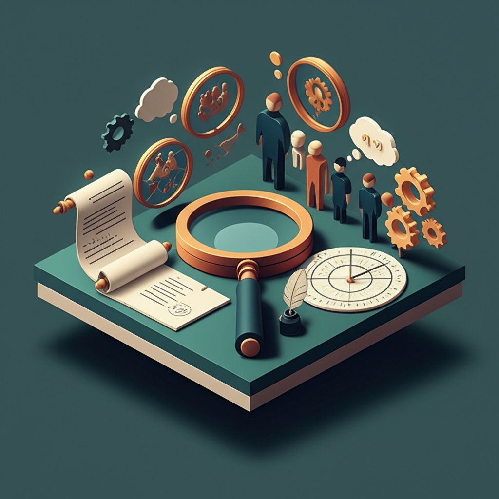 Historian's toolkit graphic: Four lenses for analyzing and understanding the past.