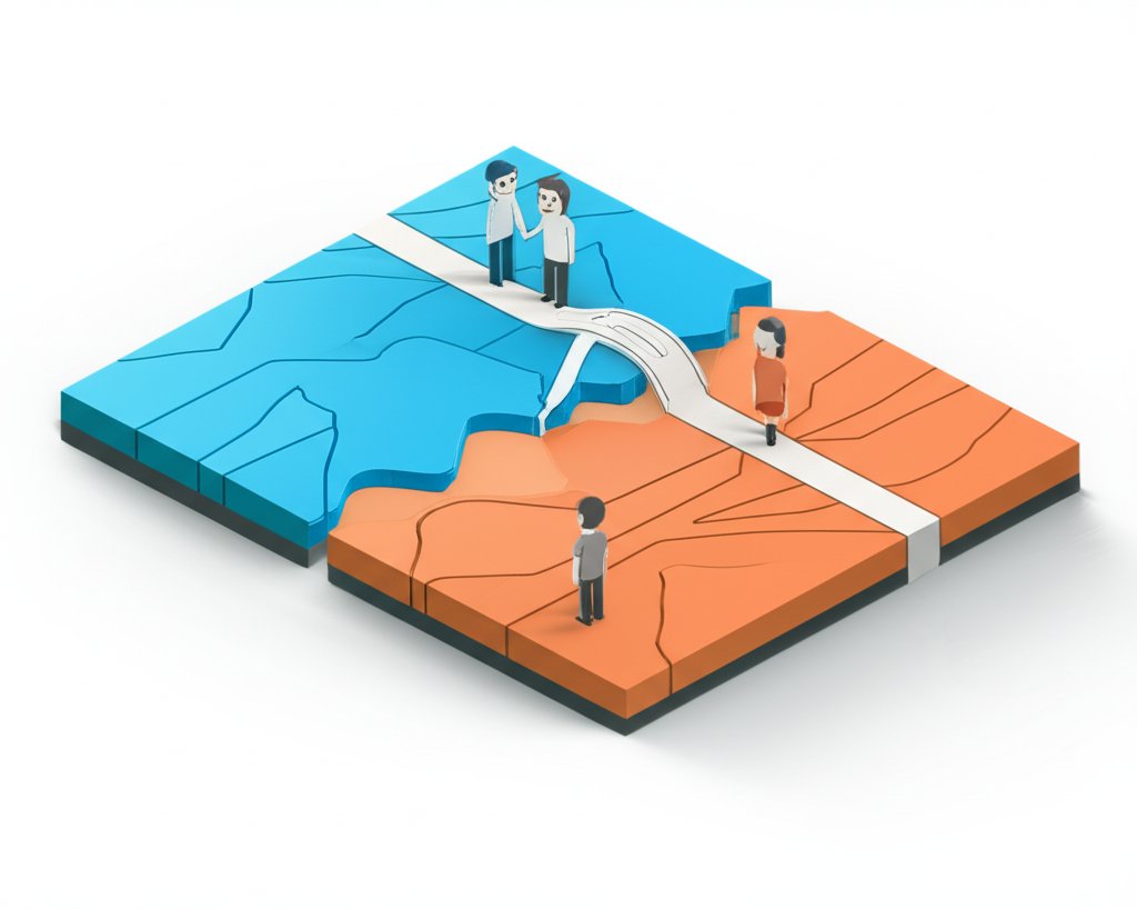 Map lines depicting two meanings: political borders and geographical pathways.