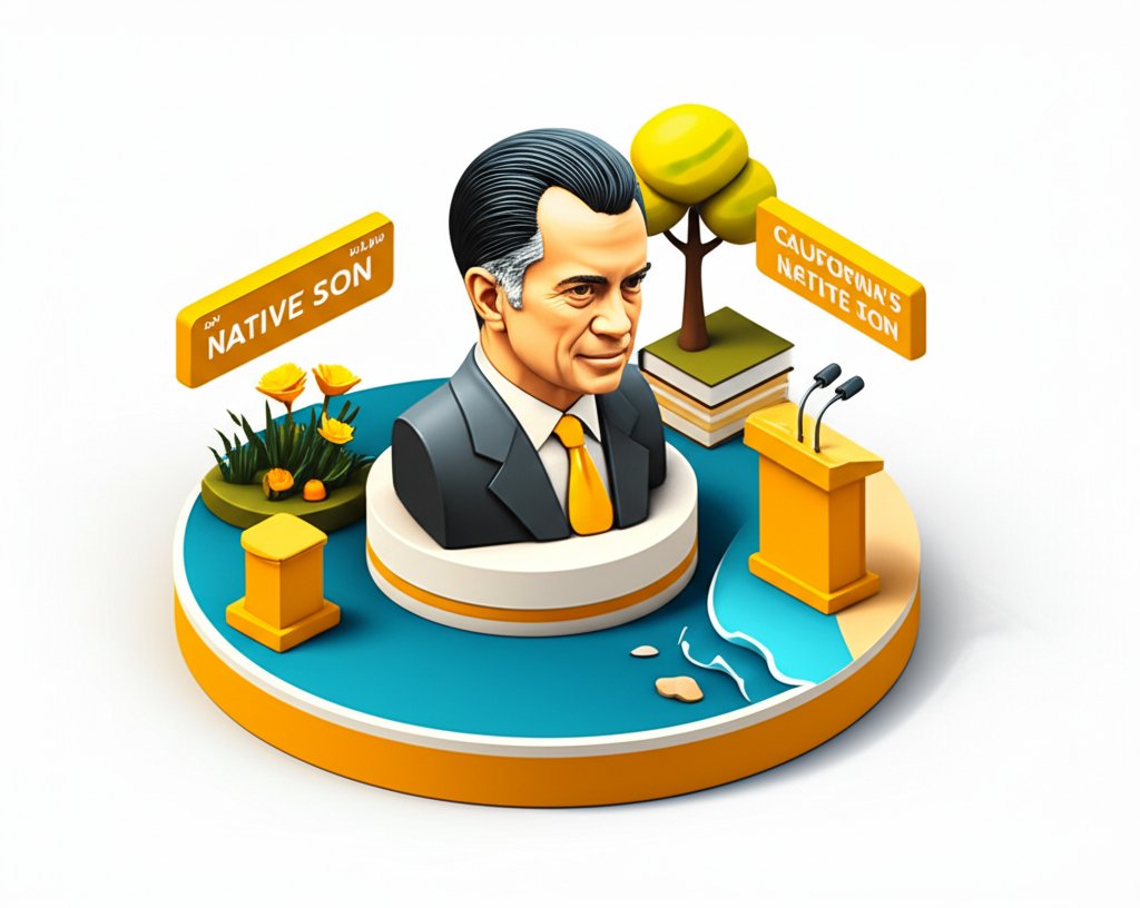 Richard Nixon, California's native son, former US President.