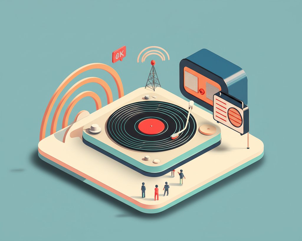 Infographic showing the groundbreaking origins of popular music (pop) history.