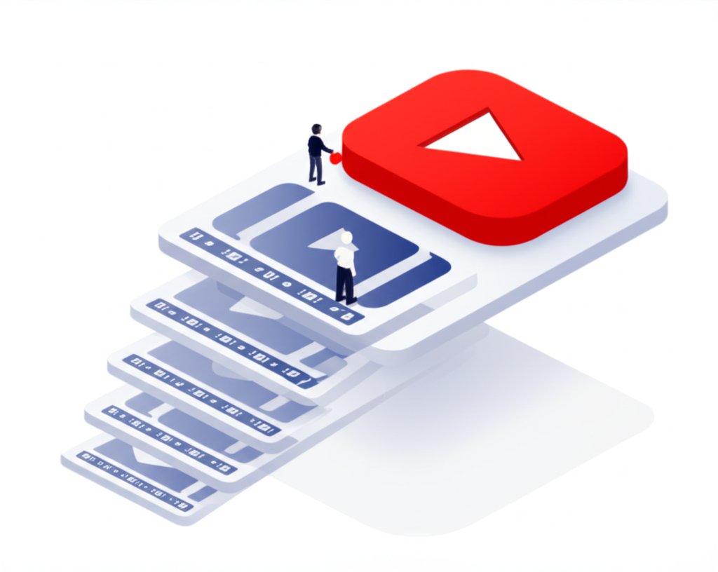 YouTube viewing history: a list of previously watched videos.