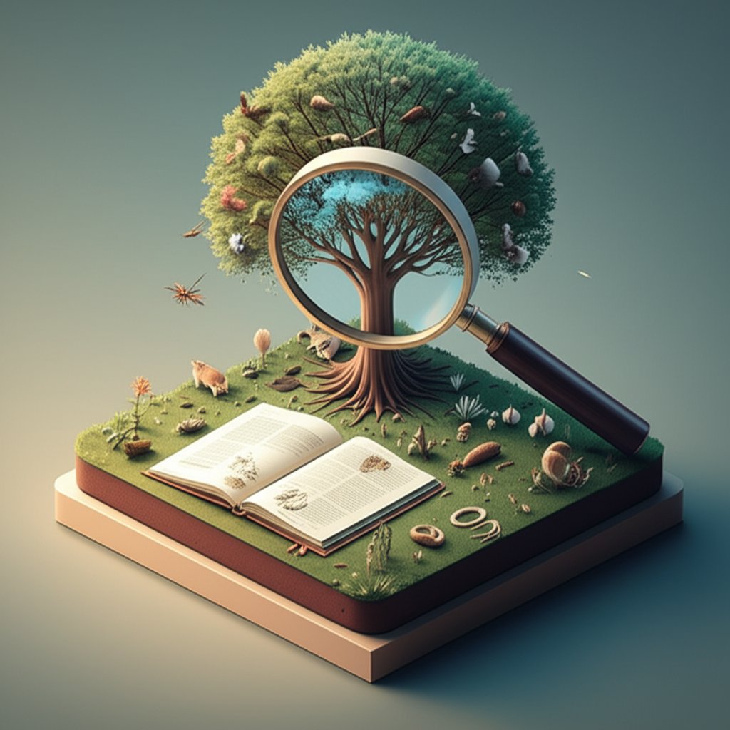 Naturalists observing nature, redefining life by revealing its deeper evolutionary story.